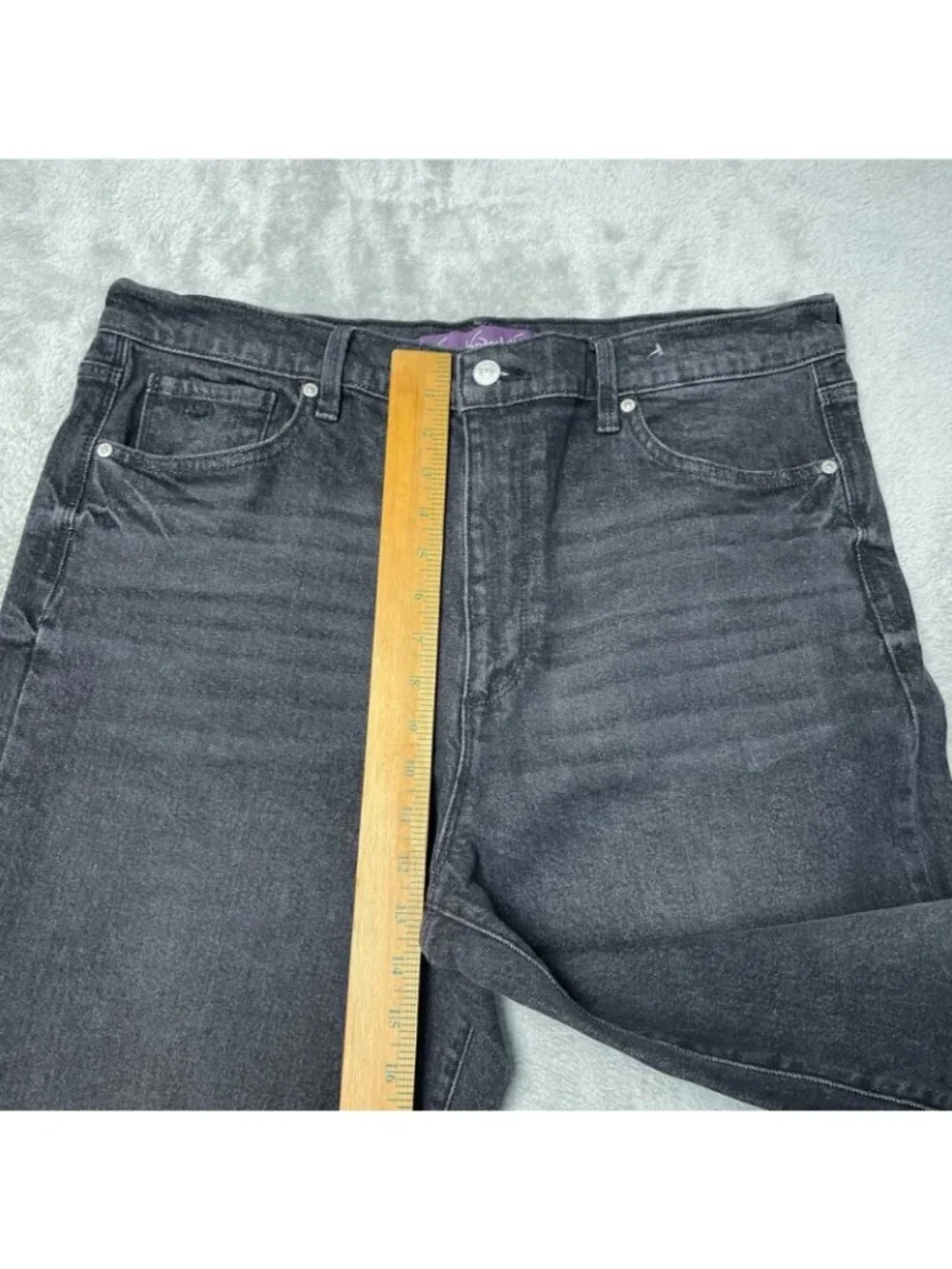NWT Gloria Vanderbilt Women's 14 Amanda Relaxed Straight Jeans High Grey  F1213